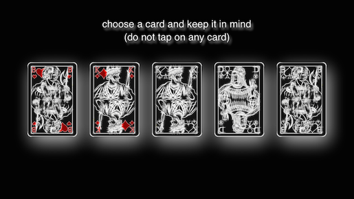 Earlier version of Brainrupture, five playing cards.